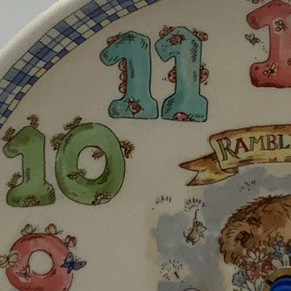 Vintage Wedgwood England Rambling Ted Children’s Wall Clock - Picture 6 of 15